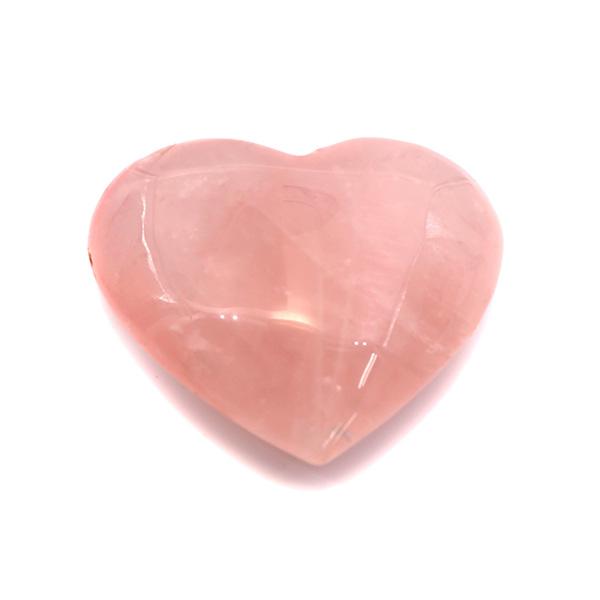 天然石 パワーストーン ローズクォーツ ハート型 置物 恋愛開運 一点物