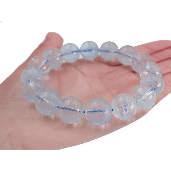 高品質⭐︎アクアマリンブレス⭐︎13㎜大玉ブルー【新品未使用】限定一点限り 高品質 1点もの 】 アクアマリン ブレスレット 大玉 13mm 玉 ブレス