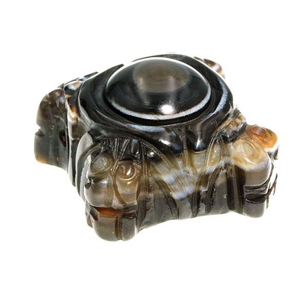 天眼石 アイアゲート 蝙蝠 こうもり コウモリ ペンダントトップ  