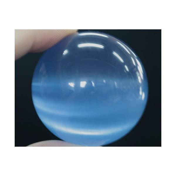 丸玉 キャッツアイ ブルー 人工石 猫目石 開運グッズ インテリア 風水