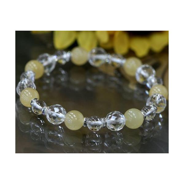 ブレスレット アラゴナイト 水晶 パワーストーン 天然石 アクセサリー