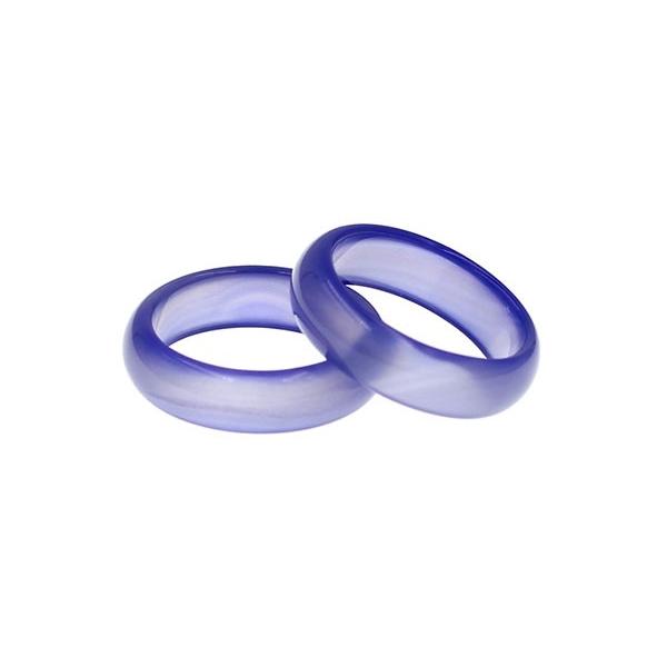 New 指輪 ブルーアゲート リング 青瑪瑙 メノウ 丸リング 天然石 パワーストーン New Ring Ba Mb 幸福の石 通販 Yahoo ショッピング