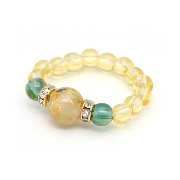 ⭐︎【極上品】タイチンクオーツ リング 23.3mm ルチルクォーツ 指輪