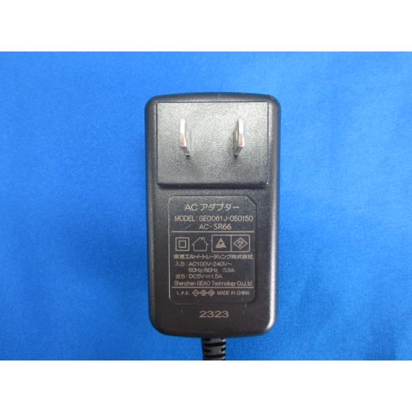 HAD-28□東芝 ACアダプタ GE0061J-050150 AC-SR66 5V 1.5A 動作保証