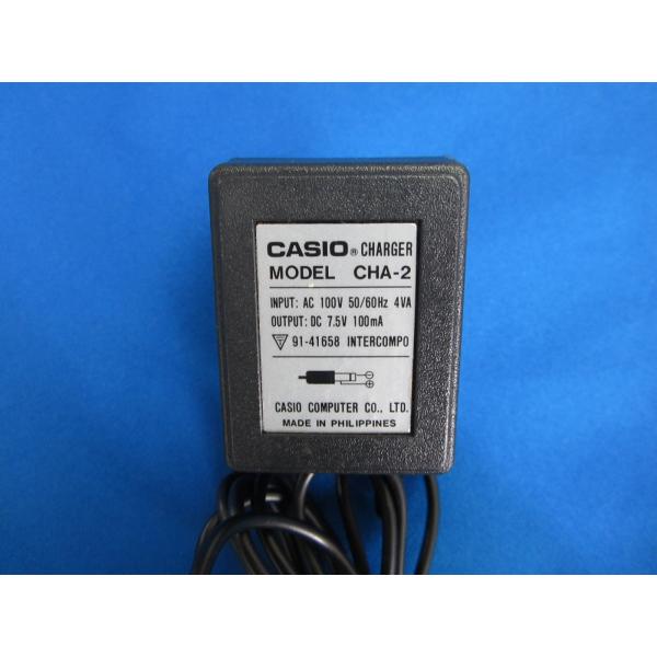 HAD-41■CASIO 純正 ACアダプタ ネームランド CHA-2 DC7.5V 100mA 動作保証