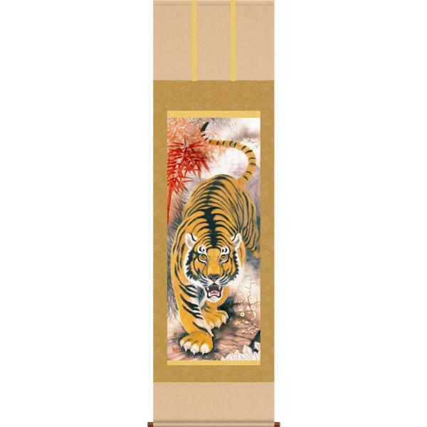 掛け軸 消災霊石猛虎図 加納悠峰 : 表具店 高梧堂 - 通販 - Yahoo