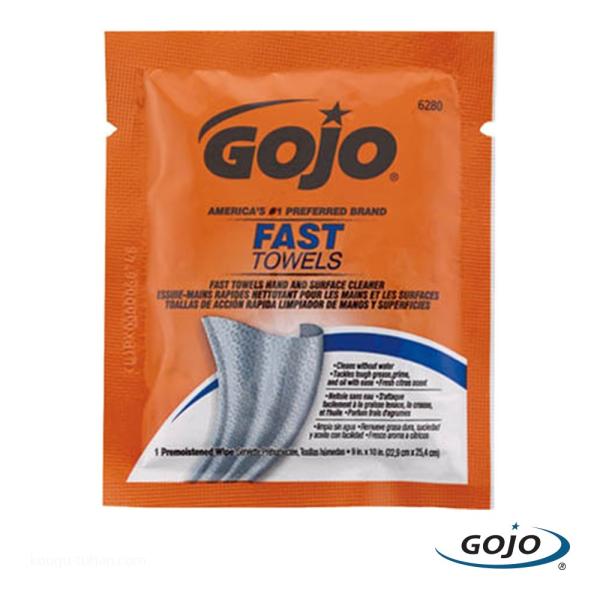 ●名称：ハンドクリーナータオル 個包装タイプ●メーカー：GOJO：ゴージョー●型番：6280●洗浄、ケミカル＞洗浄、手洗い、グルーミング用品＞ハンドクリーナー用ボトル、タオル「水なしで頑固な汚れを除去」●仕様：シート１枚のサイズ(mm)：2...