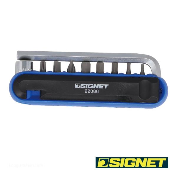 SIGNET 22086 12PCS バイクツールセットmini ブルー