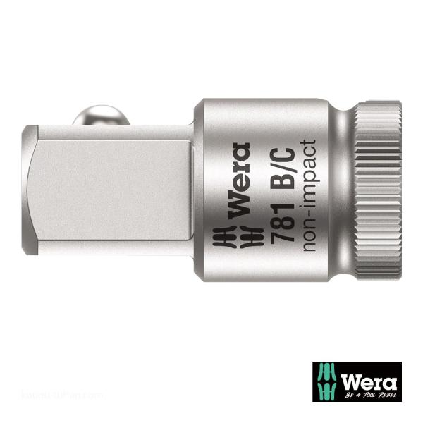 Wera 781 B 変換アダプタ 1/2SQ-3/8SQ差込