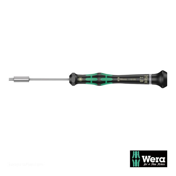 Wera 2069 精密ナットドライバー 1.8mm 軸長60mm
