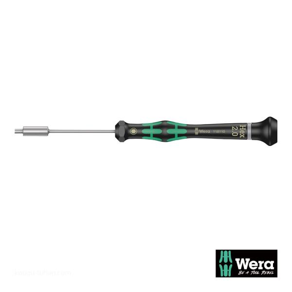 Wera 2069 精密ナットドライバー 2.0mm 軸長60mm