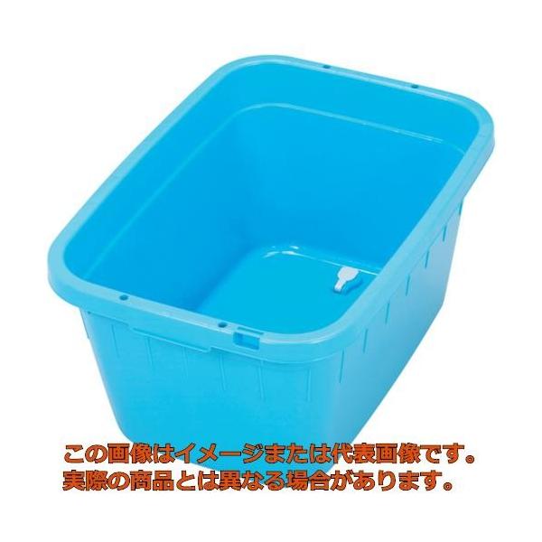【代引不可・配送日時指定不可】ＴＯＮＢＯ　角型タライジャンボ　水抜栓付　ブルー　６０Ｌ