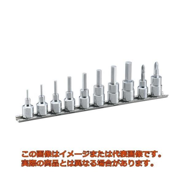 他サイト： ＴＯＮＥ　ヘキサゴンソケットセット（ホルダー付）　１０ｐｃｓの商品画像