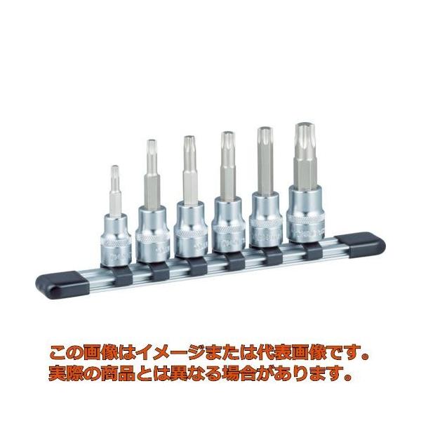 【代引不可・配達日・配達時間帯指定不可】ＴＯＮＥ　トルクスソケットセット（強力タイプホルダー付）　６ｐｃｓ