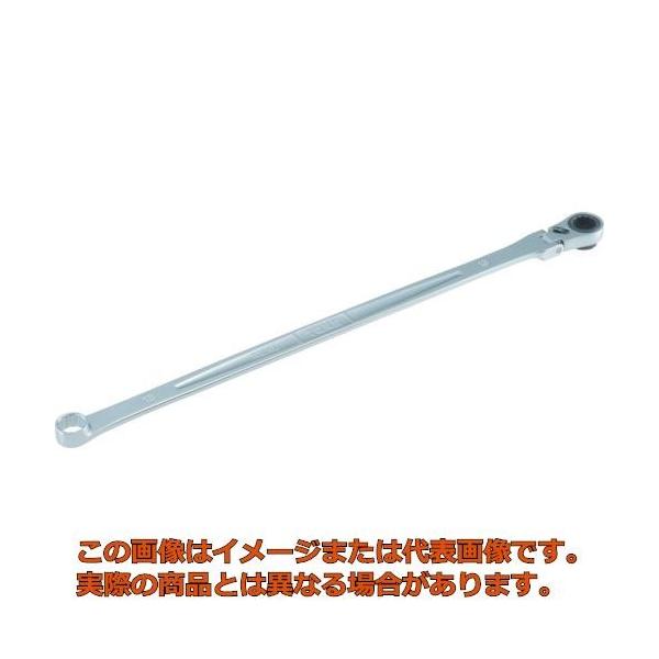 他サイト： 【代引不可・配送日時指定不可】ＴＯＮＥ　超ロング首振ラチェットめがねレンチ　１９ｍｍの商品画像