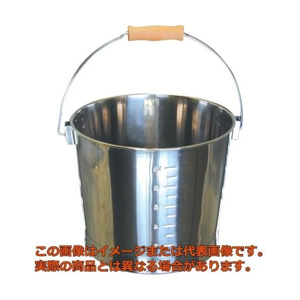 【代引不可・配達日・配達時間帯指定不可】ＴＲＵＳＣＯ　ステンレスバケツ　１０Ｌ　２８０Ｘ２３０