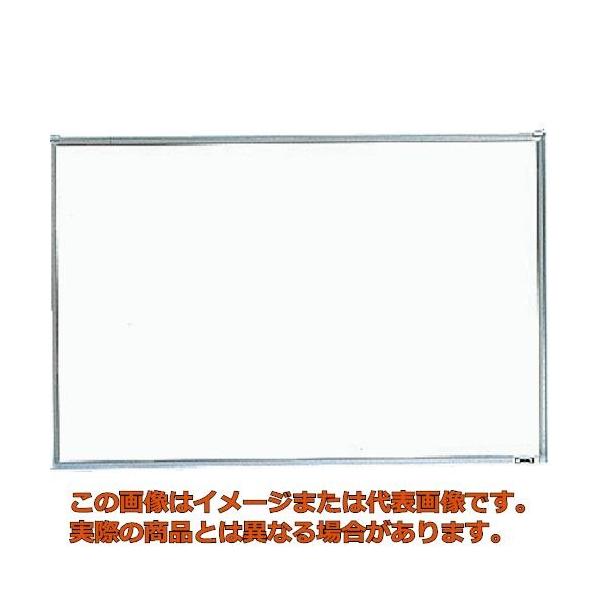 【代引不可・配送日時指定不可】ＴＲＵＳＣＯ　スチール製ホワイトボード　無地　粉受付　９００Ｘ１８００