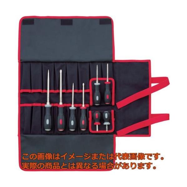 他サイト： 【代引不可・配送日時指定不可】ＴＯＮＥ　パワーグリップドライバーセット　８本組　布袋付きの商品画像
