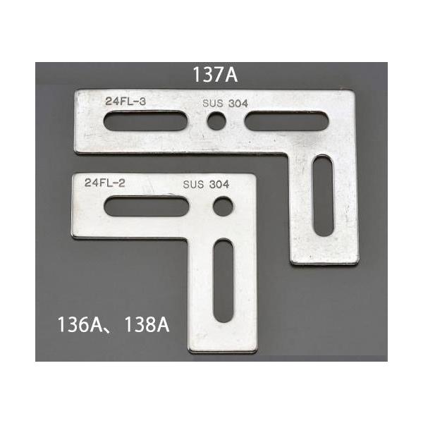 エスコ EA951EA-136A 24x 65x65mm L型連結金具(ステンレス製)