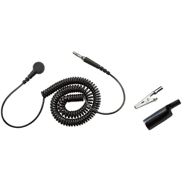 ●コード実効長(m)：1.6●ホック径(mmφ)：7●ワニグチクリップ、絶縁カバー付。●1MΩの抵抗入。●RoHS規制の特定有害物質を含まない製品です。… 工具業界/MRO/静電気対策品/静電気対策品/静電気対策マット…