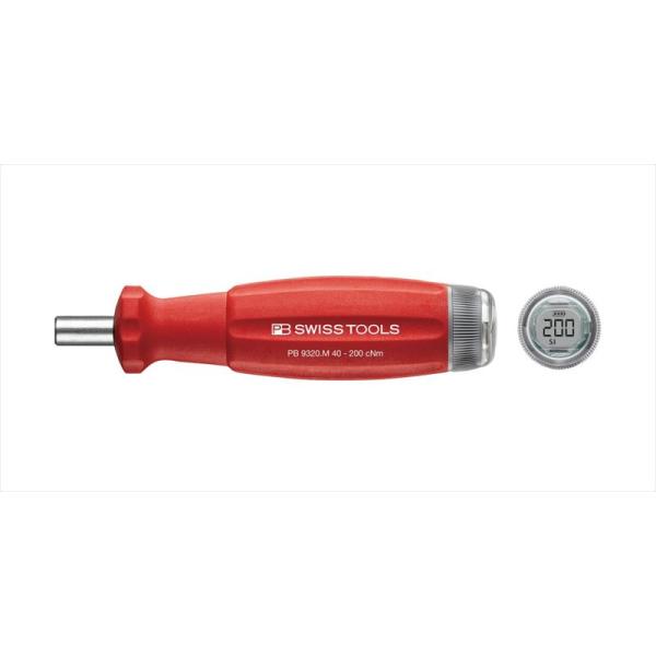 PB SWISS TOOLS 9320.M0.4-2.0JCBB デジタルトルクハンドルV02 トルク調整範囲0.4-2.0Nm ビット別売り