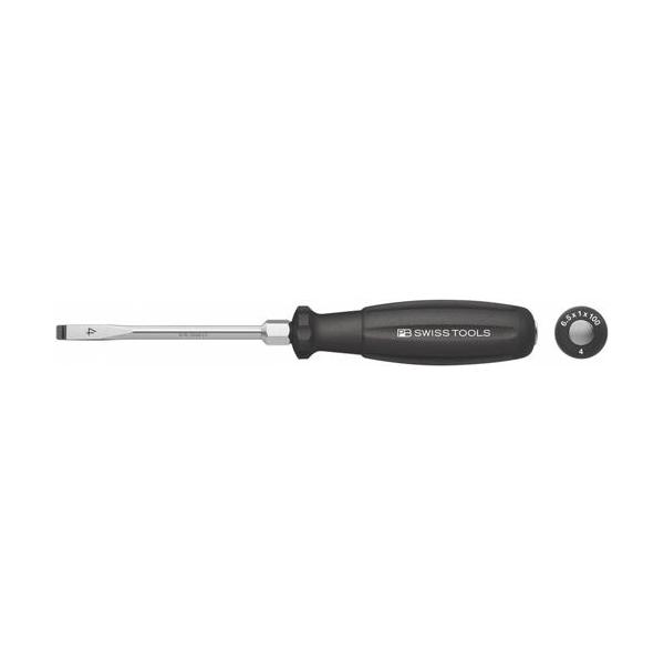 PB SWISS TOOLS 8102.DN4-100 スイスグリップ貫通マイナスドライバー