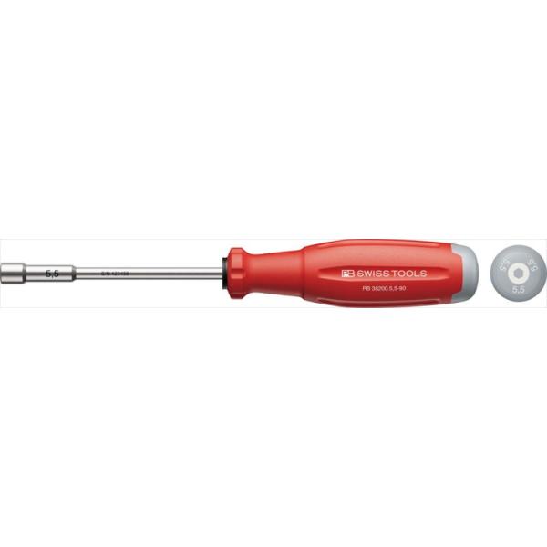 PB SWISS TOOLS 38200.5.5-90 スイスグリップEVO ナットドライバー サイズ5.5mm 全長194mm
