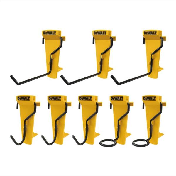 DEWALT デウォルト  DEWALT ガレージ フック8個セット