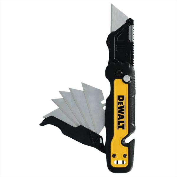 DEWALT デウォルト  プッシュ&フリップ折りたたみナイフ 5枚収