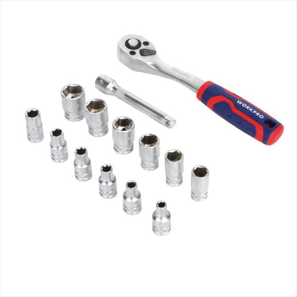 WORKPRO ワークプロ WP202584 1/4DRソケットレンチセット 4-13mm 14PC