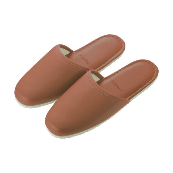 トラスコ TRUSCO ビニールスリッパ ブラウン V-4807