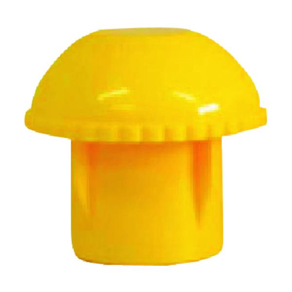 "●鉄筋養生キャップです。<br>●単管パイプのエンドキャップとしても使用できます。<br><br>●適合鉄筋：D19〜D25<br>●適合単管径(ｍｍ)：φ48.6パイプ<br>...