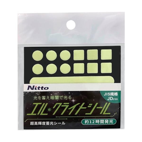 他サイト： ニットウエルマテ 日東エルマテ 超高輝度蓄光シールJD シール(3種セット) NB-SHDの商品画像