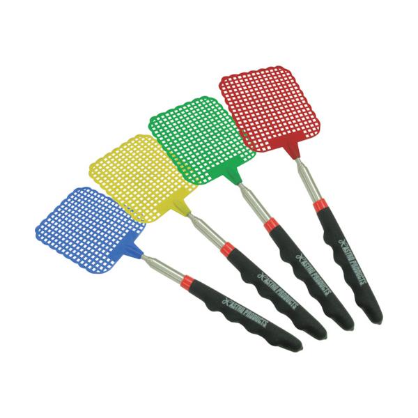 "●ハエなどの害虫退治に使用できる、伸縮式のハエ叩きです。<br>●自在に長さを調節できるので、手の届かない場所や近寄りたくない害虫相手にも使用できます。<br>●手に馴染むラバーグリップが付いています。<br...