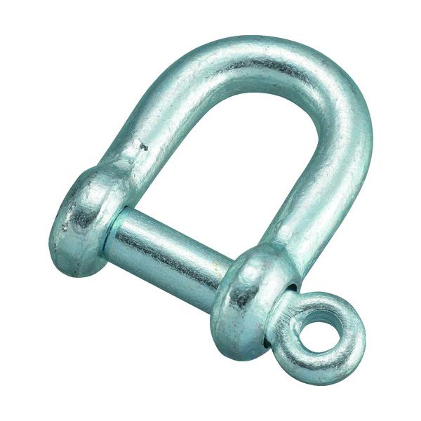 "●ねじ込みタイプのスタンダードなシャックルです。<br><br>●連結金具として。<br><br>●基本使用荷重(t)：0.5<br>●使用荷重(kN)：4.41<br&g...