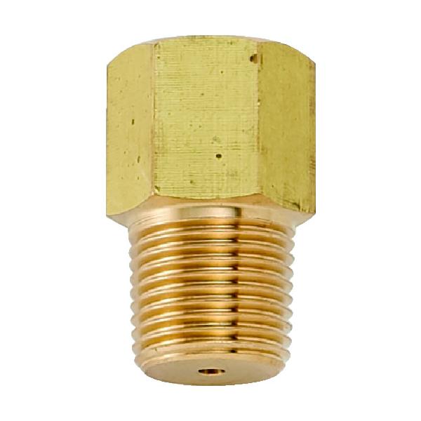 "●圧力計用の接続ジョイントです。<br><br>●取付ねじd1×d2：G1/2×R3/8<br>●ねじ長さ(mm)：18<br>●全長(mm)：40<br><br>●...