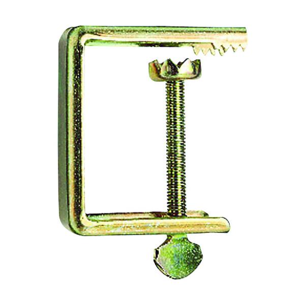 "●防鳥用品です。<br><br>●ハトプロテクター専用金具。<br><br>●色：グリーン<br>●タイプ：クランプ<br>●寸法(mm)：50×50×59<b...