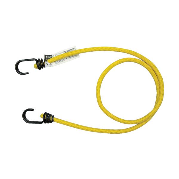 "●伸縮性があり、周囲を糸で特殊織しています。<br><br>●荷物の仮留め、固定等。<br><br>●色：イエロー<br>●長さ(m)：1.0<br>●標準幅(mm)...