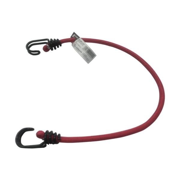 "●伸縮性があり、周囲を糸で特殊織しています。<br><br>●荷物の仮留め、固定等。<br><br>●色：レッド<br>●長さ(m)：0.6<br>●標準幅(mm)：...