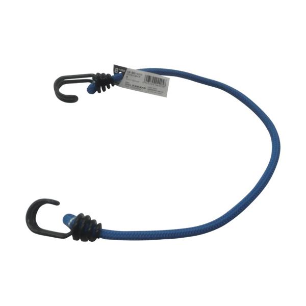 "●伸縮性があり、周囲を糸で特殊織しています。<br><br>●荷物の仮留め、固定等。<br><br>●色：マリンブルー<br>●長さ(m)：0.6<br>●標準幅(m...