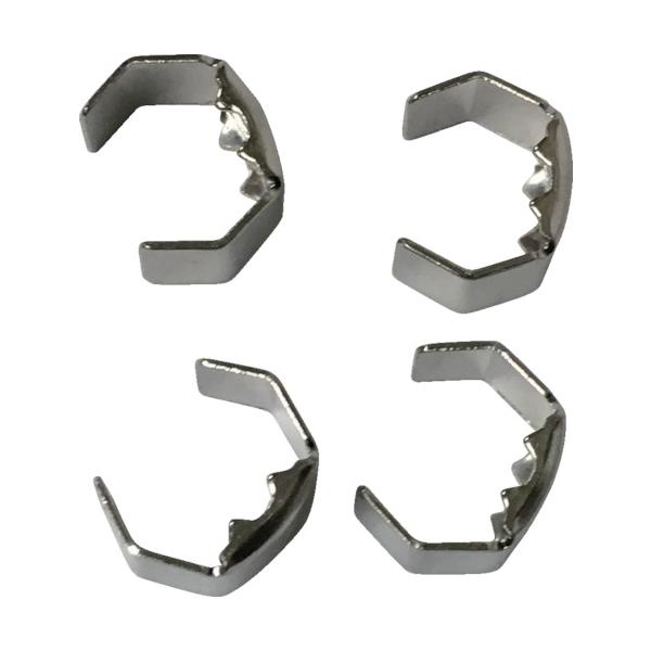 "●ペンチでカシメるだけでロープや紐の先端の振れ止めが出来ます。<br><br>●ロープ、紐の先端ほつれ止め。<br><br>●適合ロープ径(mm)：3〜6<br><br&g...