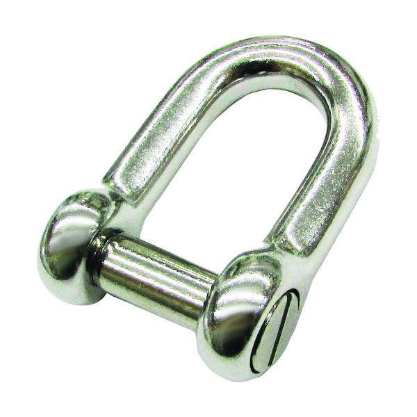 "●ねじシャックルのピンの出っ張り（つかむ部分）を除いているので、ロープなどがひっかかりません。<br><br>●チェーン・ワイヤ・ロープなどの連結金具として、また端末の金具のジョイントに。<br>&lt...
