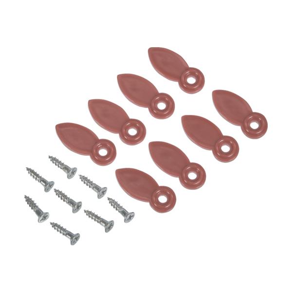 "●プラスチック製の弾力をいかした裏ブタの留め具です。<br><br>●額縁用。<br><br>●厚さ(mm)：2<br>●幅(mm)：8<br>●縦(mm)：20&l...