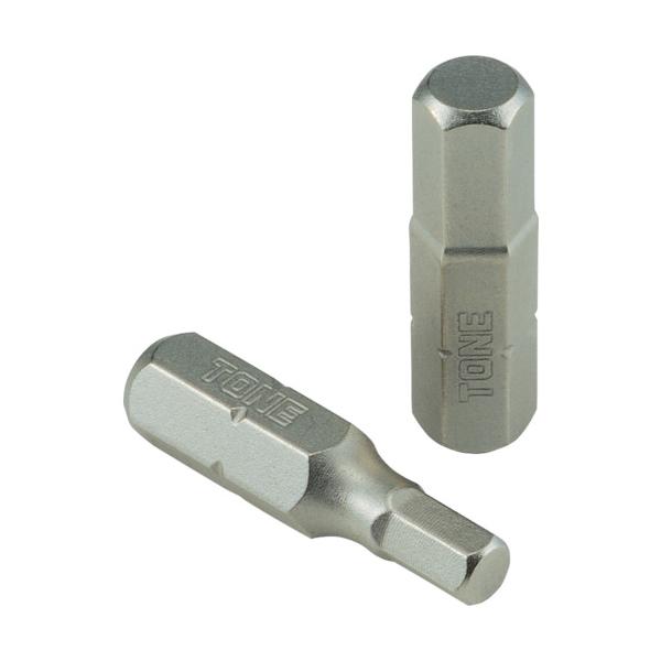 トネ TONE オフセット式ラチェットドライバー用ビット ヘキサゴンビット 二面幅寸法4mm BTH4S