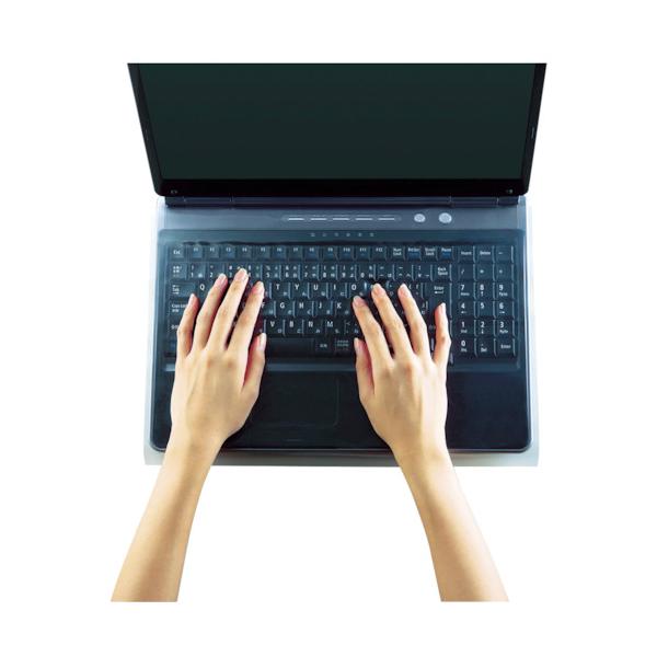 "●新素材シートをピタッとかぶせる新発想のキーボードカバーです。<br>●キーボードの形状を問わないフリーカットタイプです。<br>●電話機、FAXなどにも使用できます。<br>●ホコリや汚れはもちろん、...