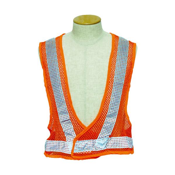 "●6mm目メッシュにより通気性が非常に良く、また、反射クロスに穴加工を施したことにより、反射材の熱も放出します。<br>●夜間作業も安心で、オールシーズン使用できます。<br><br>●熱中症対策に。&...