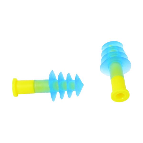 "●何度でも洗って再使用できるフランジ型の耳栓です。<br><br>●コード：無<br>●サイズ：フリー<br>●NRR値(dB)：26<br><br>●NRR値：26...