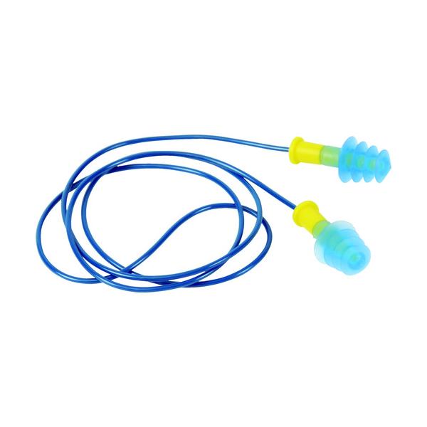 "●何度でも洗って再使用できるフランジ型の耳栓です。<br><br>●コード：有(680mm)<br>●サイズ：フリー<br>●NRR値(dB)：26<br><br>●...