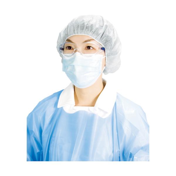 "●汚染される可能性がある場合に着用者の頭頂部を守ります。<br>●頭髪など落屑による汚染を防ぎます。通気性の良い不織布を使用しています。<br><br>●色：ホワイト<br>●サイズ：フリー...