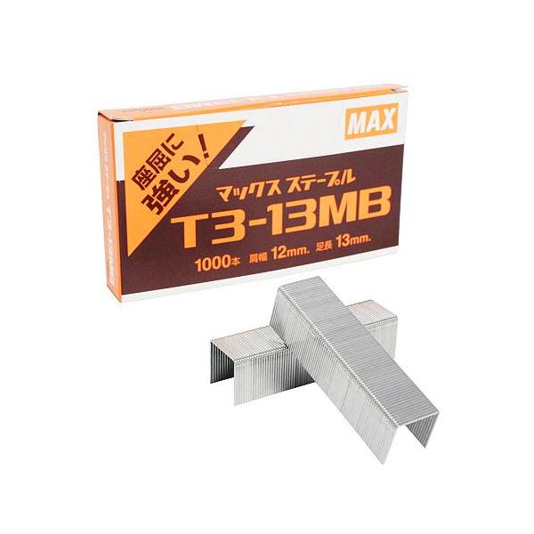 タッカー用のT3ステープルです。[用途]タッカー用ステープル。[機能]タッカー用の肩幅12mmのステープルです。[仕様]●肩幅12mm×足長13mm。●線径：幅0.7mm×厚さ0.5mm。●連結形状・連結方法：接着剤。●胴部形状：普通。●対...